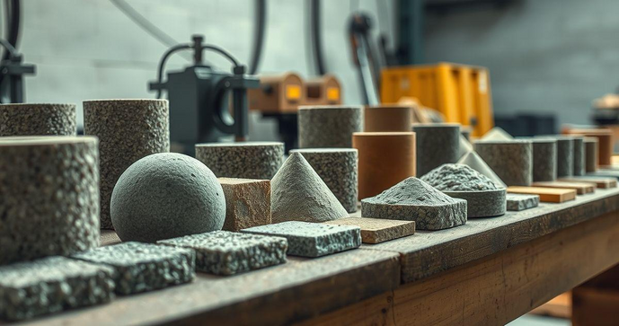 Ensaio de resistência de concreto